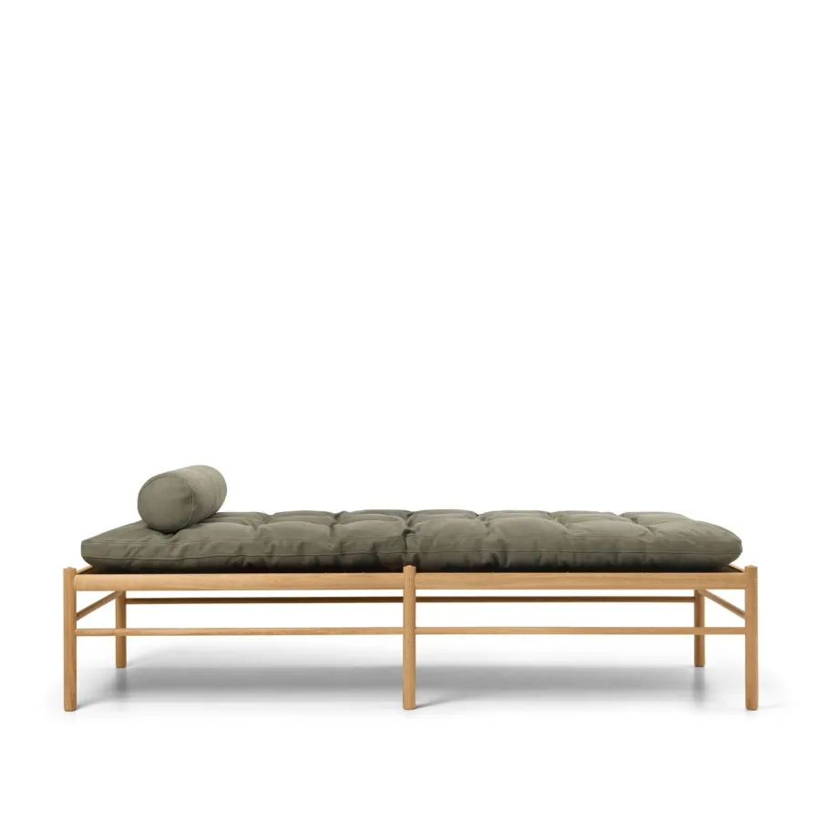 OW150 daybed eg olie, Terra-læder af Ole Wanscher<Carl Hansen & Søn Hot