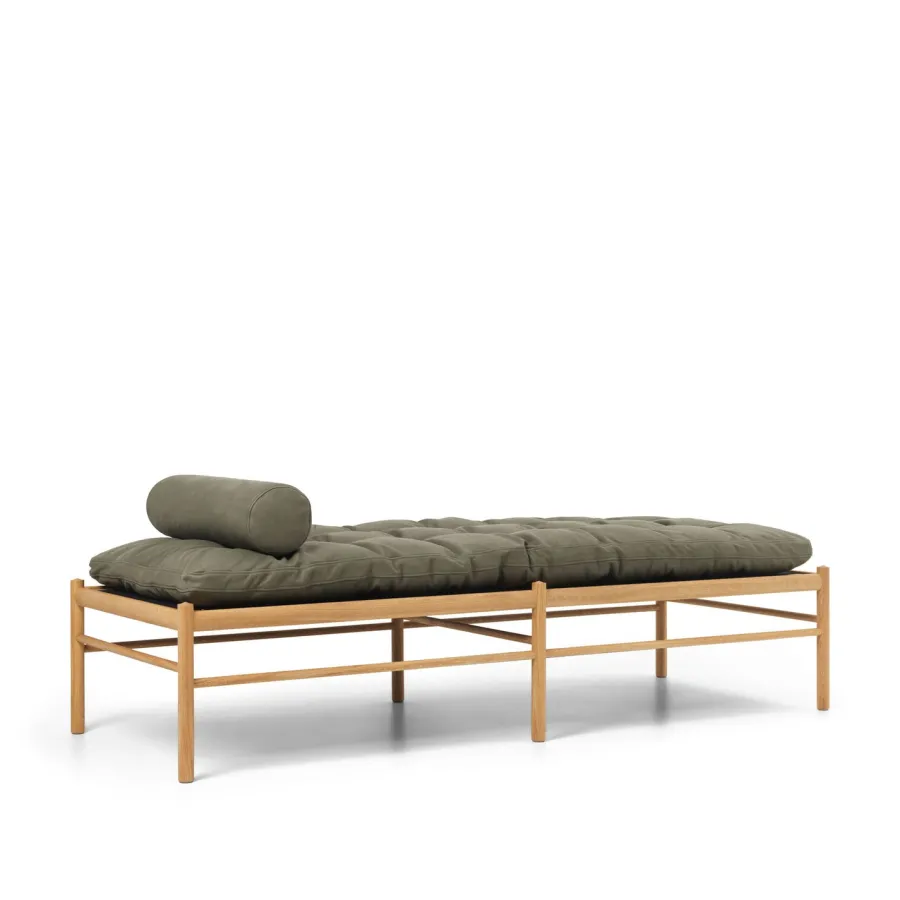 OW150 daybed eg olie, Terra-læder af Ole Wanscher<Carl Hansen & Søn Hot
