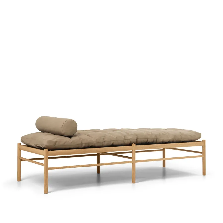 OW150 daybed eg olie, Terra-læder af Ole Wanscher<Carl Hansen & Søn Hot