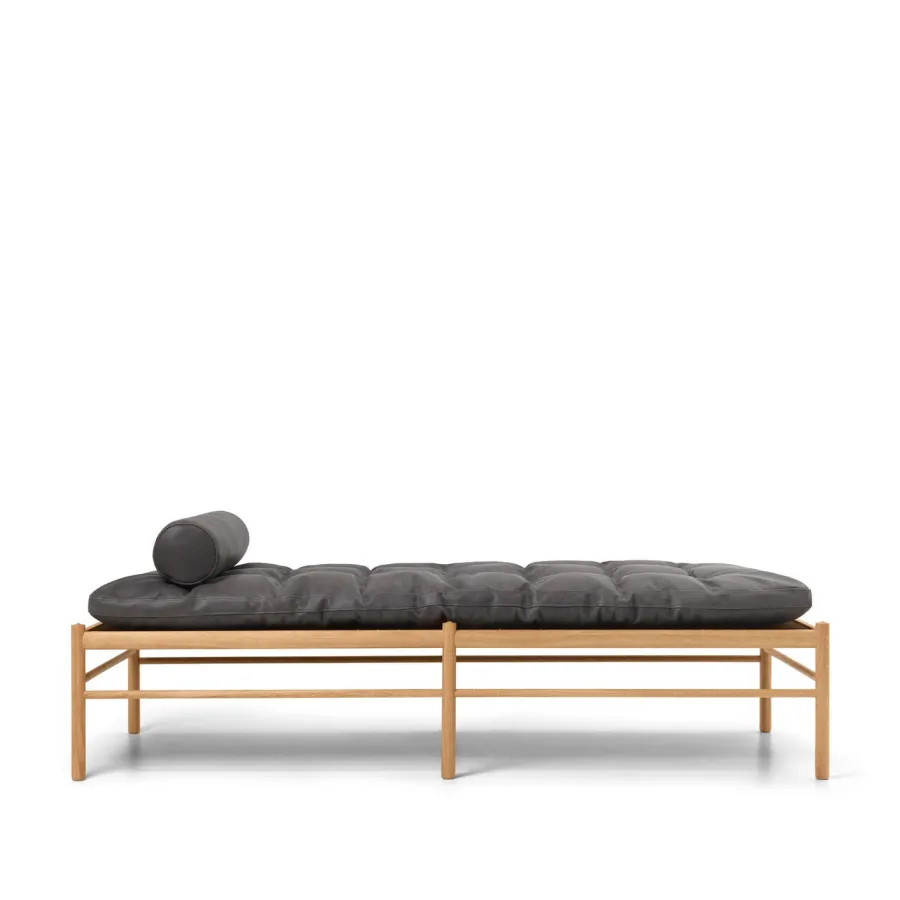 OW150 daybed eg olie, Terra-læder af Ole Wanscher<Carl Hansen & Søn Hot