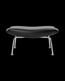 OX Skammel - Primo 88 læder i Sort af Hans J. Wegner<Fredericia Furniture Clearance