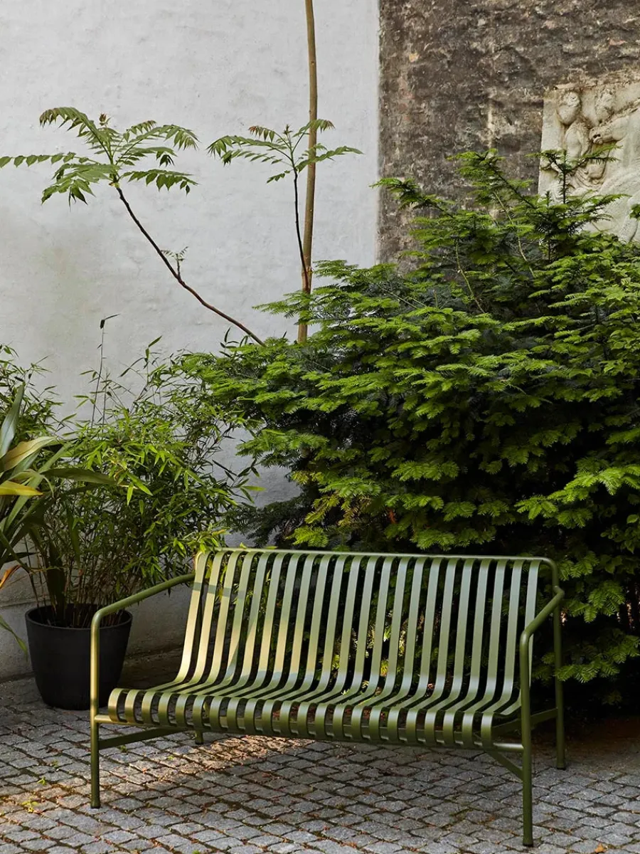 Palissade Dining Bench Armrest, Deep Blue fra<HAY Hot