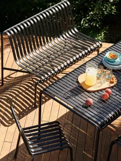 Palissade Dining Bench uden armlæn, antracit fra<HAY Sale
