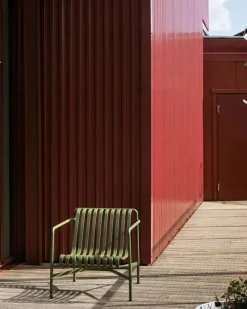 Palissade Lounge Chair Low, olive fra<HAY New