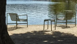 Palissade Lounge Chair Low, sky grey fra<HAY