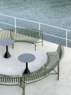 Palissade Park Dining Bench, in, sky grey fra<HAY