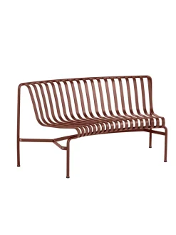 Palissade Park Dining Bench, in, iron red fra<HAY
