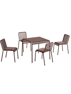 Palissade sæt, 4 stole og bord i anthracite fra<HAY New