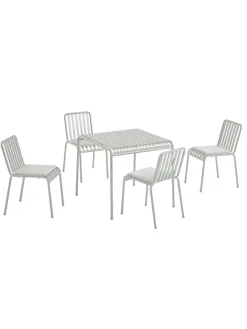 Palissade sæt, 4 stole og bord i anthracite fra<HAY New