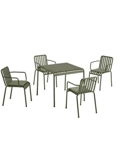 Palissade sæt, 4 stole og bord i anthracite fra<HAY New