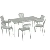 Palissade sæt, 6 stole og bord i sky grey fra<HAY New