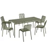 Palissade sæt, 6 stole og bord i olive fra<HAY Sale
