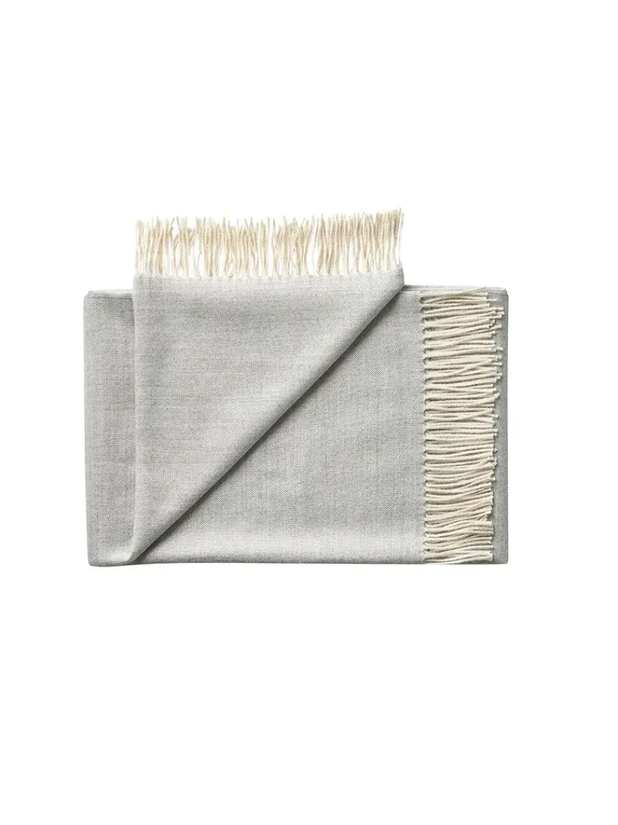 Panama Plaid, grey sand fra<Silkeborg Uldspinderi Outlet