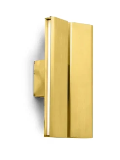 Papilio Double Væglampe, brushed brass fra<Anour Clearance