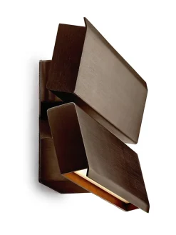 Papilio Double Væglampe, browned brass fra<Anour Online