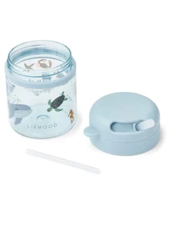 Pavia Tritan Straw Cup 280 ml, sea creature/sandy fra<Liewood Discount