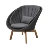 Peacock Loungestol, Soft Rope m/ben i teak fra<Cane-line Sale