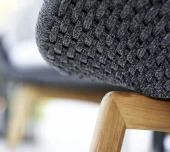 Peacock Loungestol, Soft Rope m/ben i teak fra<Cane-line Sale