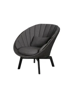 Peacock Loungestol, Soft Rope m/ben i alu fra<Cane-line