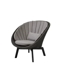 Peacock Loungestol, Soft Rope m/ben i alu fra<Cane-line