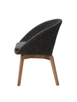 Peacock Stol, Soft Rope m/ben i teak fra<Cane-line Clearance