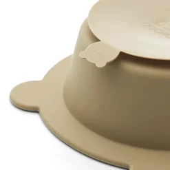 Peony skål m. sugekop 2-pak, Sandy/Oat fra<Liewood Discount