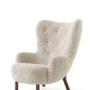 Petra VB3 Chair, moonlight sheepskin/walnut fra<&Tradition Best