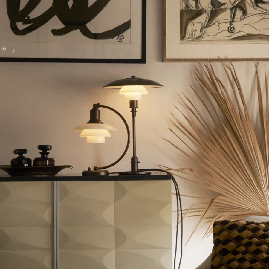 PH 3/2 Bordlampe, Aged Brass fra<Louis Poulsen Discount