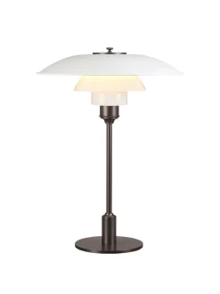 PH 3½-2½ Bordlampe, gul af Poul Henningsen<Louis Poulsen Hot