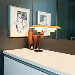 PH 3½-2½ Bordlampe, rød af Poul Henningsen<Louis Poulsen New