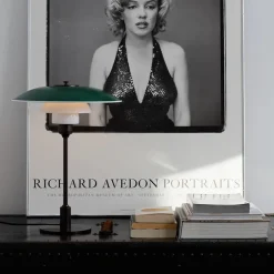 PH 3½-2½ Bordlampe, rød af Poul Henningsen<Louis Poulsen New