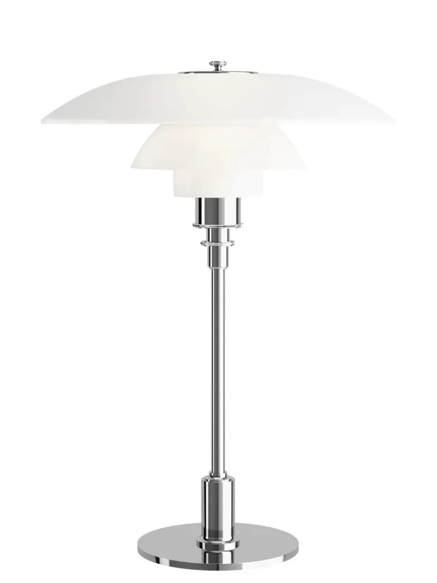 PH 3½-2½ Glas Bordlampe, højglansforkromet fra<Louis Poulsen Clearance