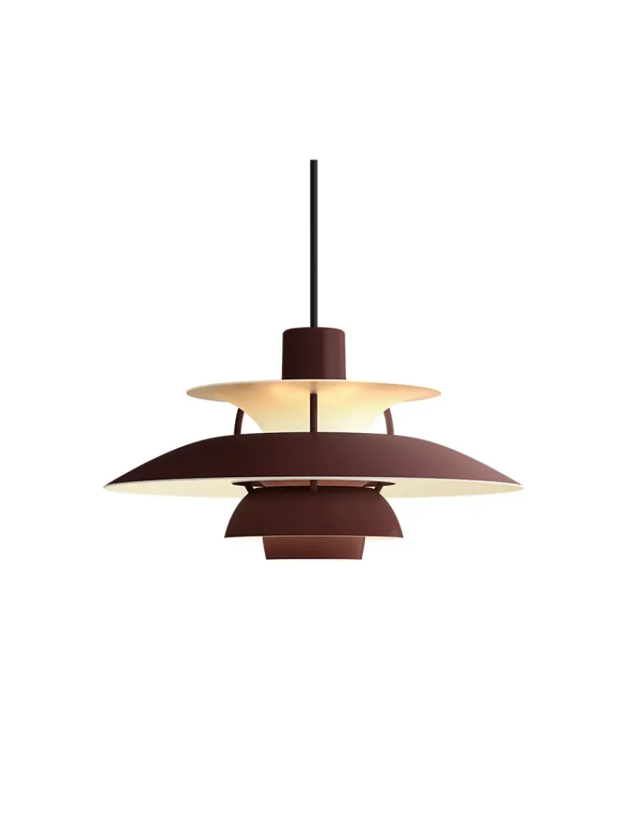 PH 5 Mini Pendant, Monochrome Burgundy af Poul Henningsen<Louis Poulsen Sale