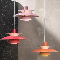 PH 5 Mini Pendant, Monochrome Burgundy af Poul Henningsen<Louis Poulsen Sale