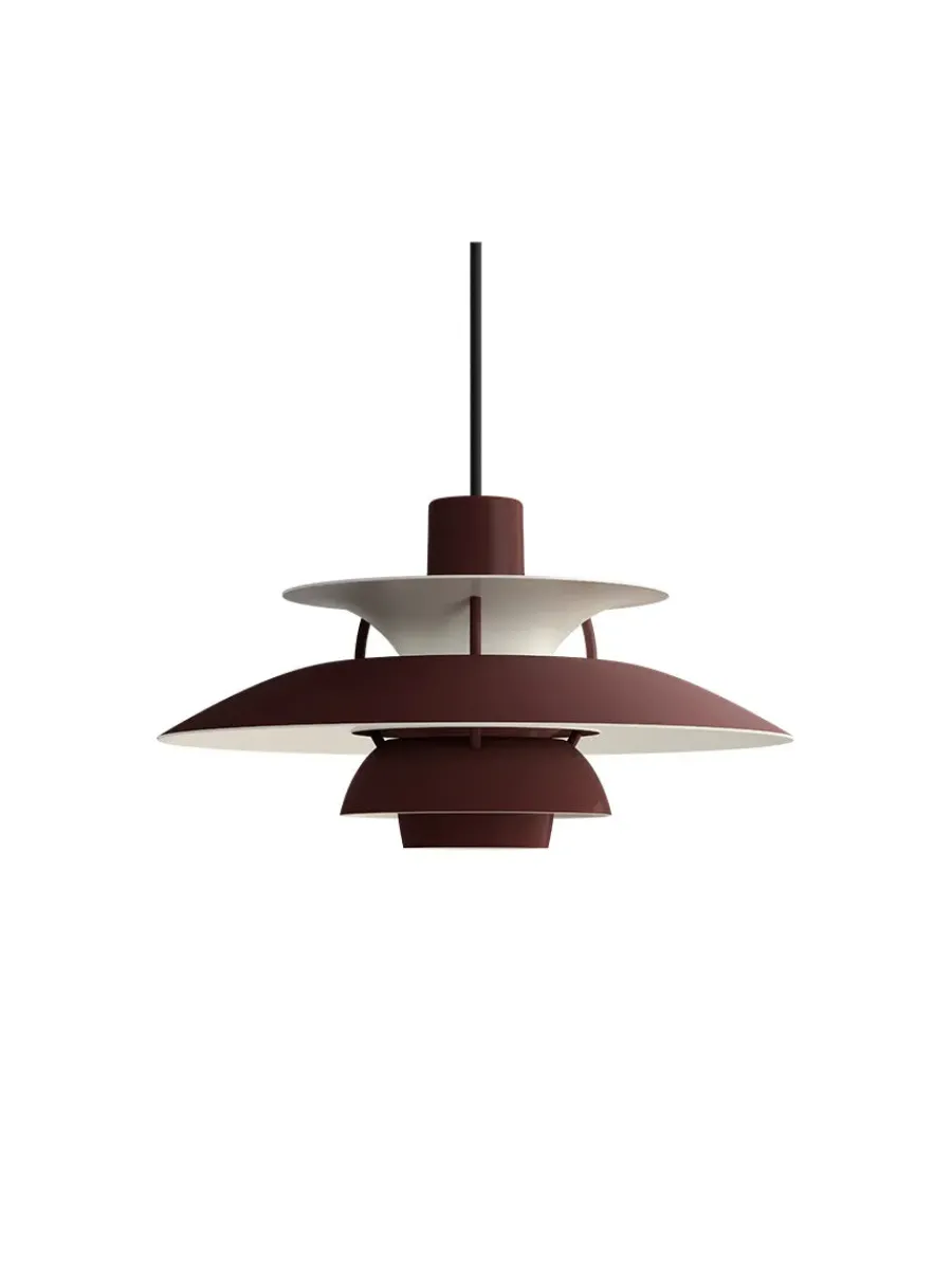 PH 5 Mini Pendant, Monochrome Burgundy af Poul Henningsen<Louis Poulsen Sale