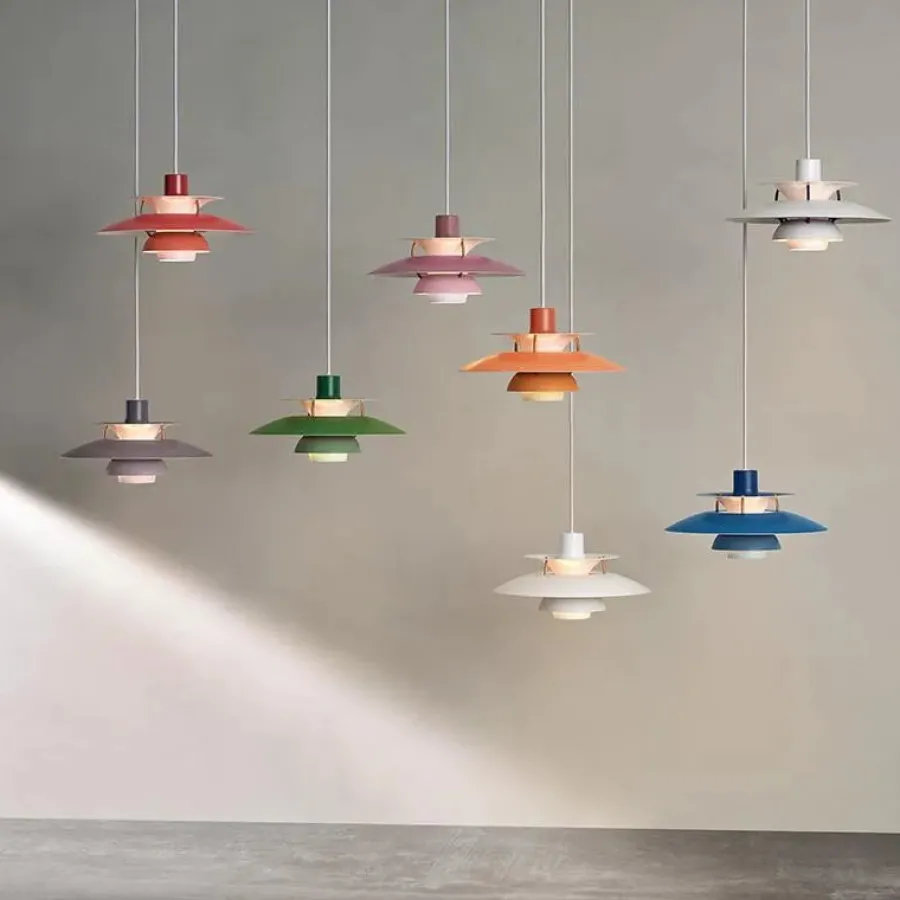 PH 5 Mini Pendant, Monochrome Pale Blush af Poul Henningsen<Louis Poulsen New