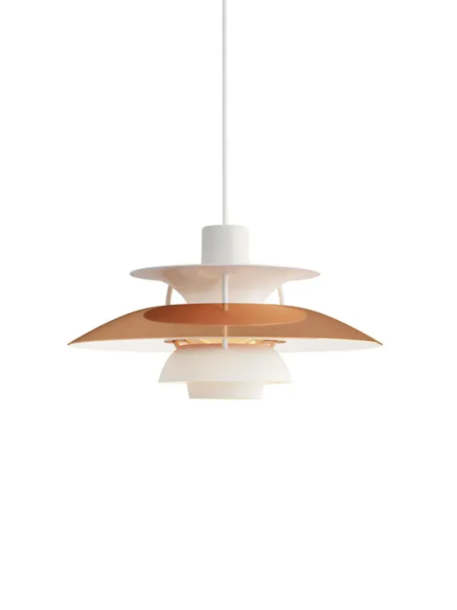 PH 5 Mini Pendant, Monochrome Pale Blush af Poul Henningsen<Louis Poulsen New