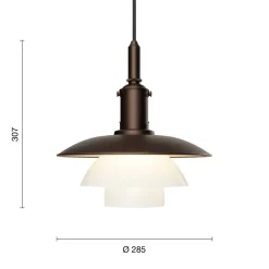 PH 3/3 pendel, messing/opalt glas, limited edition 2022 af Poul Henningsen<Louis Poulsen New