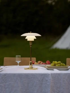 PH 2/1 Portable Bordlampe, messing fra<Louis Poulsen Outlet