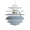 PH Snowball, dusty blue/chrome af Poul Henningsen<Louis Poulsen New