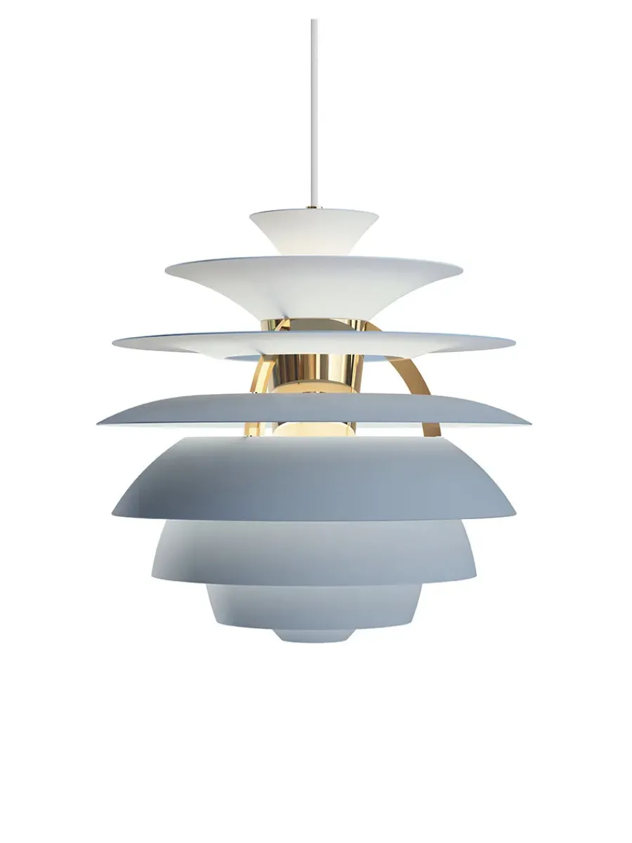 PH Snowball, soft white/brass af Poul Henningsen<Louis Poulsen Outlet