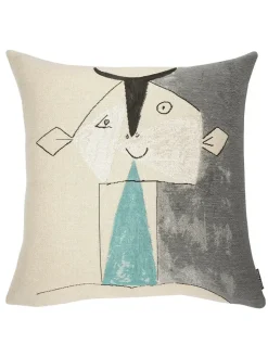 Picasso Tete de Faune Sur Fond Gris Argent Pude fra<Poulin Design Outlet