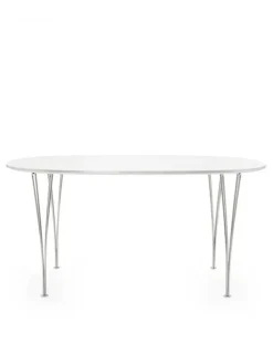 Piet Hein B612 Bord, hvid laminat fra<Fritz Hansen Hot