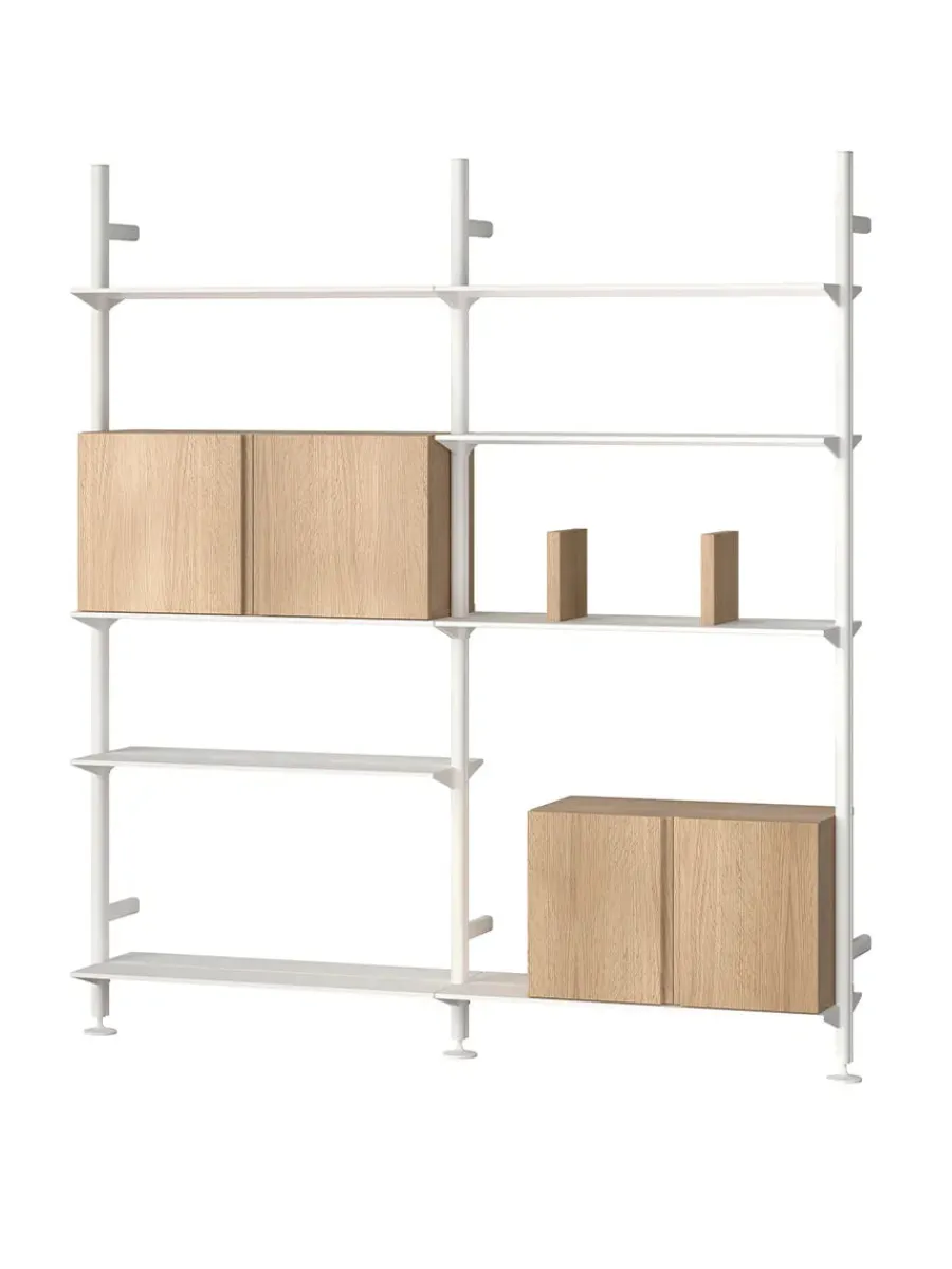 Pira G2 Floor-to-Wall Shelving Bundle D fra String<String Furniture