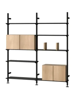 Pira G2 Floor-to-Wall Shelving Bundle D fra String<String Furniture