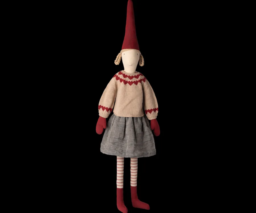 Pixy Size 6 nissepige m/nederdel & strikket sweater fra 2025<Maileg Sale