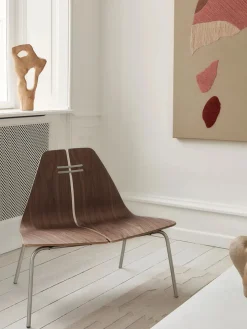 PK23 Lounge Chair, walnut/steel af Poul Kjærholm<Fritz Hansen