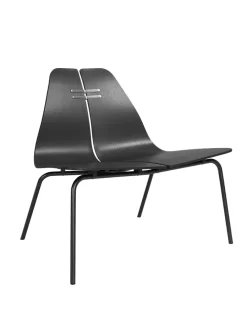 PK23 Lounge Chair, walnut/steel af Poul Kjærholm<Fritz Hansen