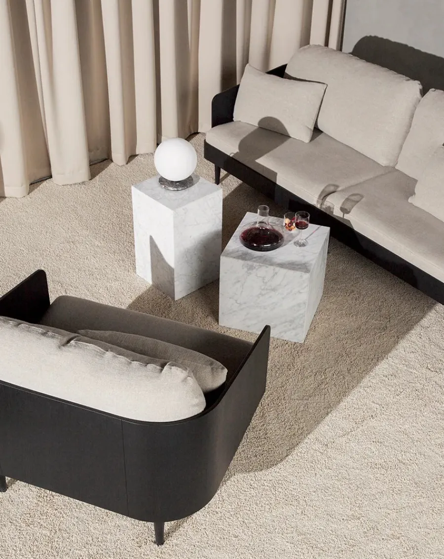 Plinth Cubic, grey galaxy marble fra<Audo Copenhagen Best