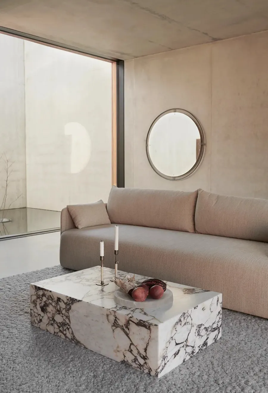 Plinth Low, grey galaxy marble fra<Audo Copenhagen Clearance